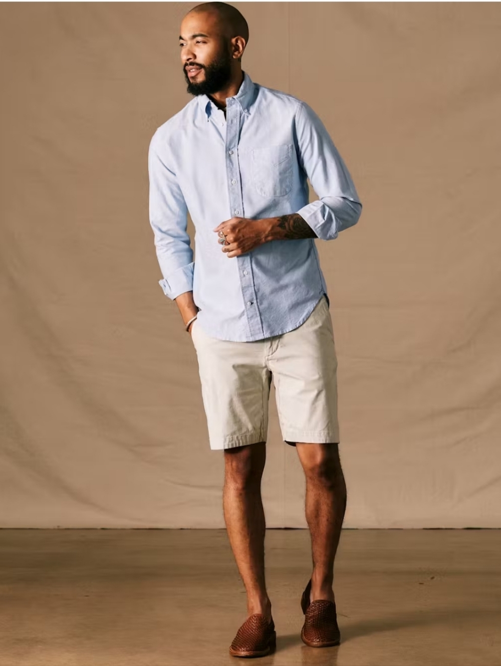 Relwen Flyweight Flex Chino Short - 8.5" Driftwood Size 36 NWT